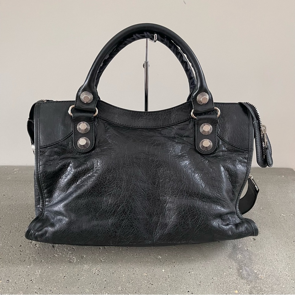 BALENCIAGA Agneau Giant 21 Silver City Bag - Picture 3 of 8